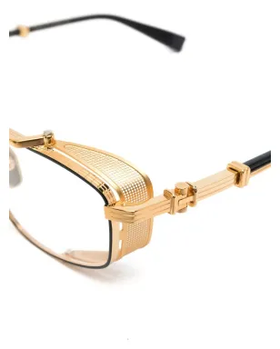 Balmain Eyewear ツートーン・パイロットフレーム眼鏡 - サムネイル3