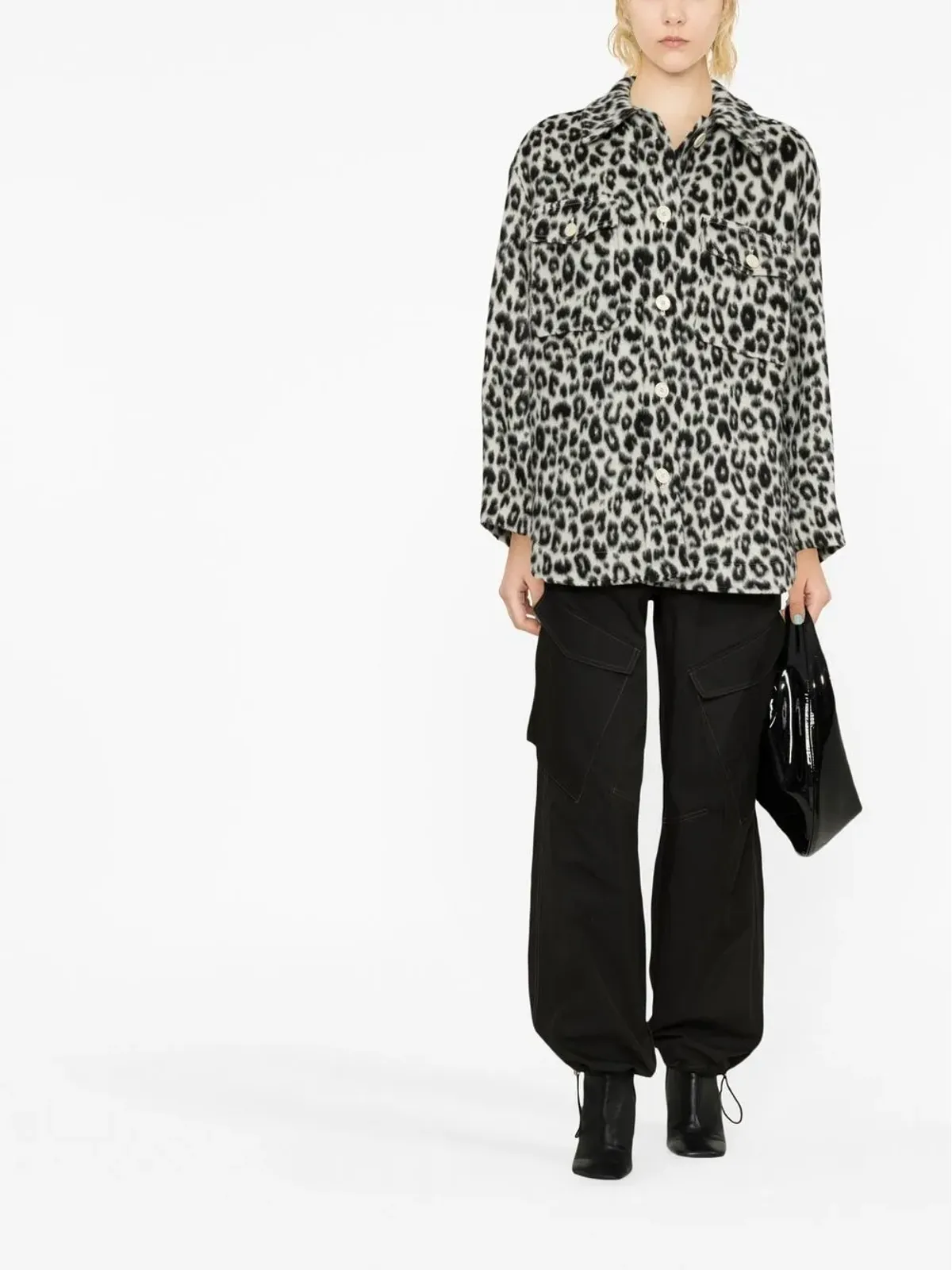 ISABEL MARANT オデリノ レオパードプリント シャツジャケット - White - 画像2