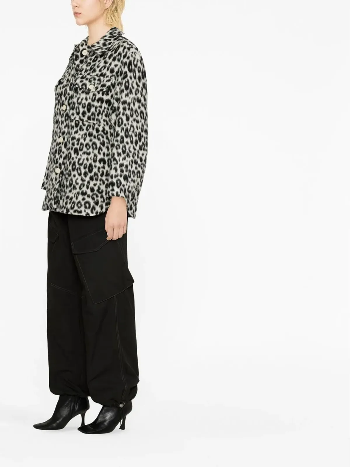 ISABEL MARANT オデリノ レオパードプリント シャツジャケット - White - 画像3