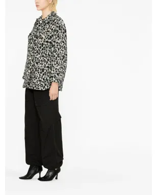 ISABEL MARANT オデリノ レオパードプリント シャツジャケット - White - サムネイル3