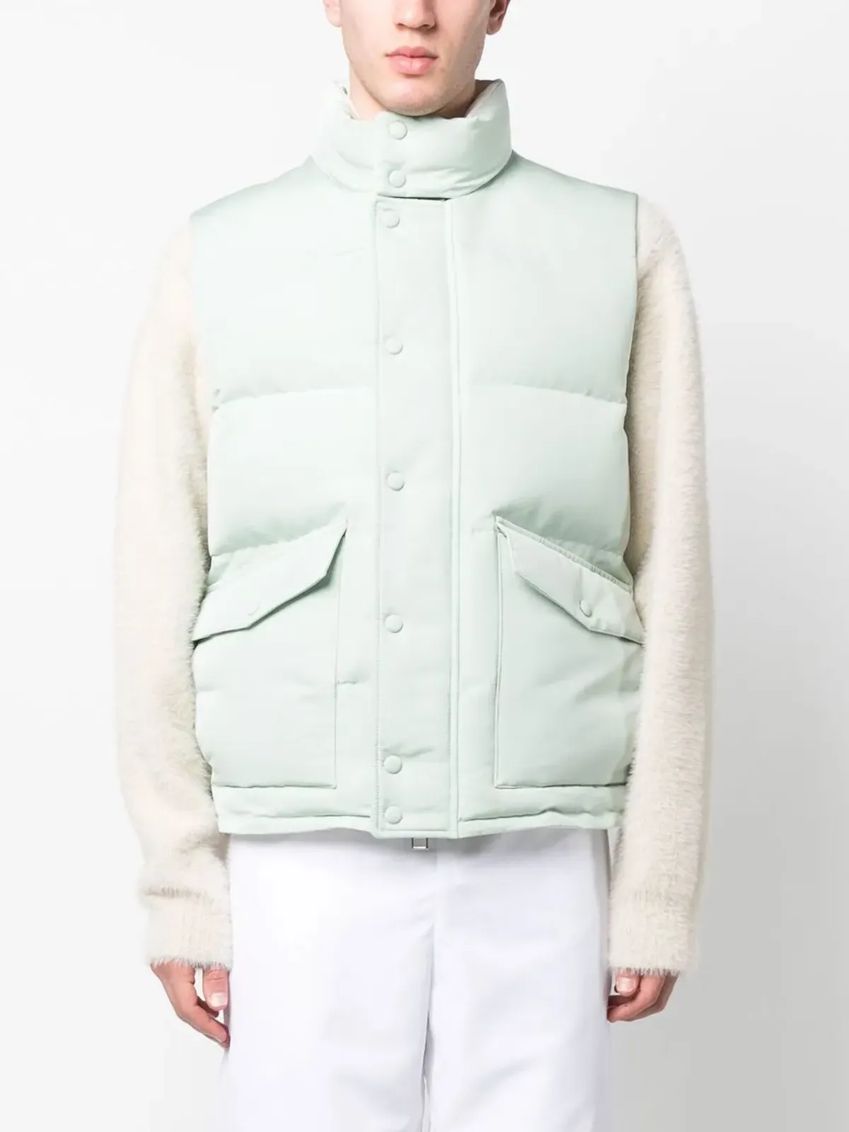 Alexander McQueen ロゴプリントジレ - 画像3