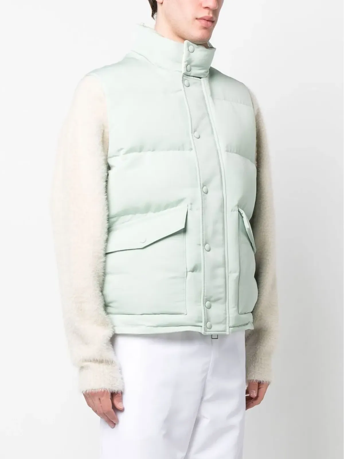 Alexander McQueen ロゴプリントジレ - 画像4