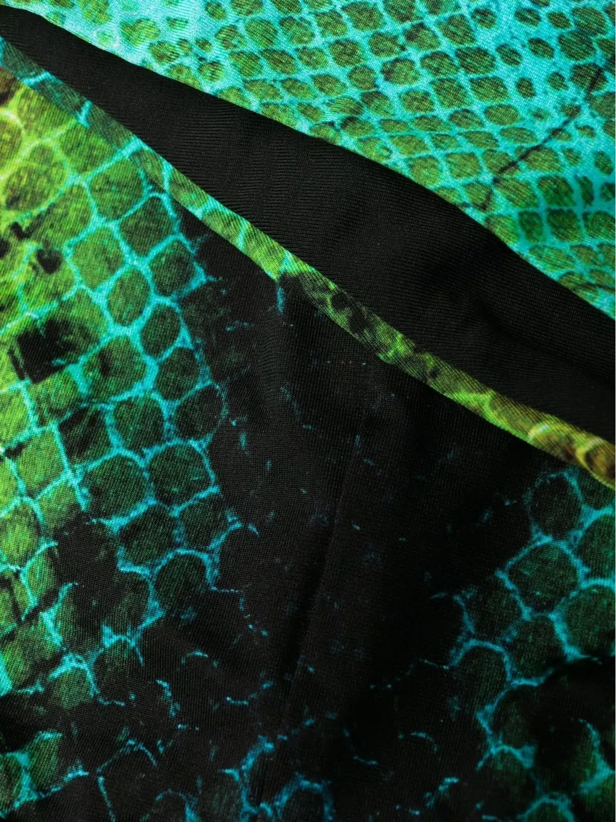 Noire Swimwear snakeskin-print bikini set - Green - 画像3