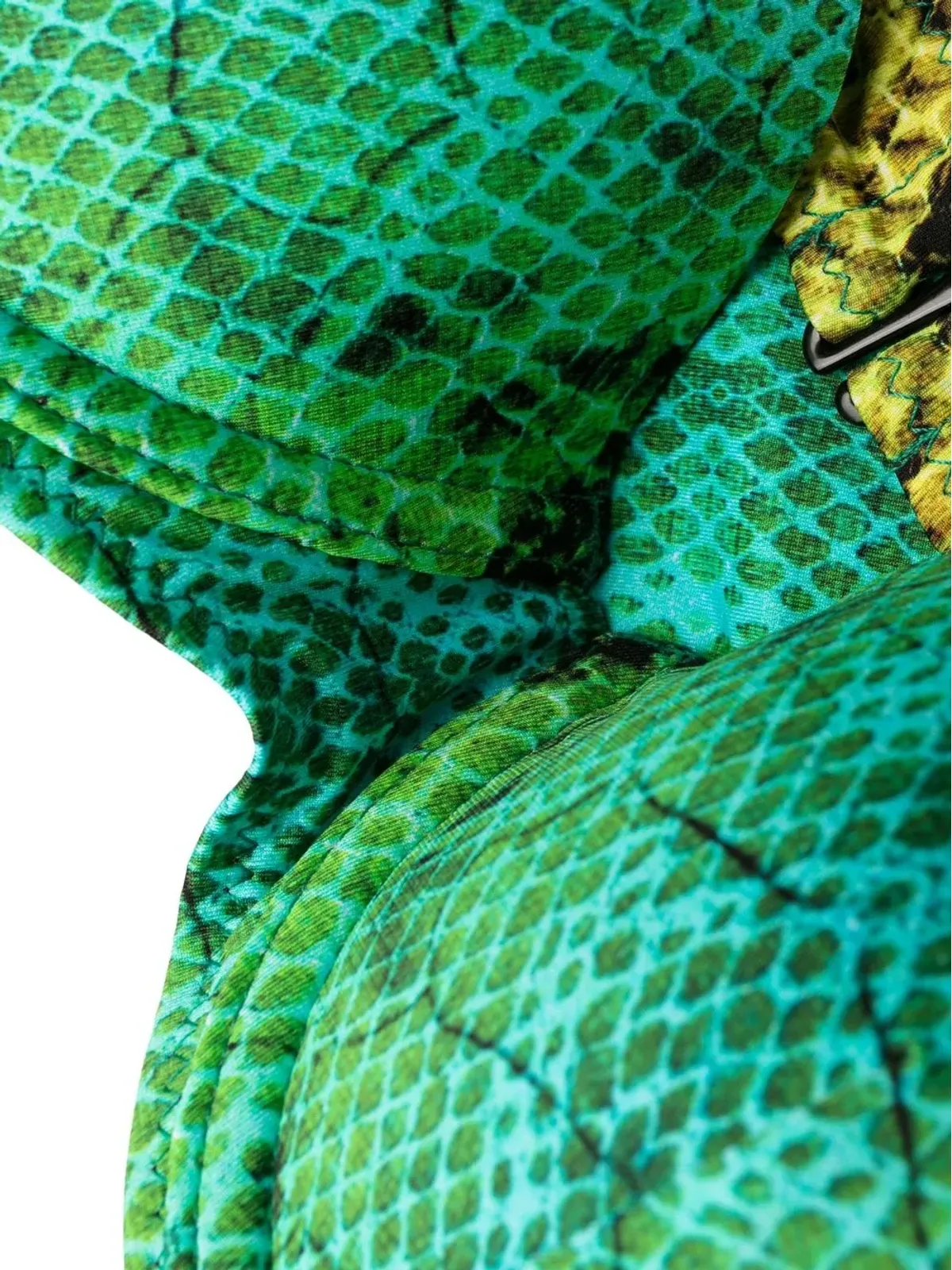 Noire Swimwear snakeskin-print bikini set - Green - 画像4