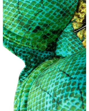 Noire Swimwear snakeskin-print bikini set - Green - サムネイル4