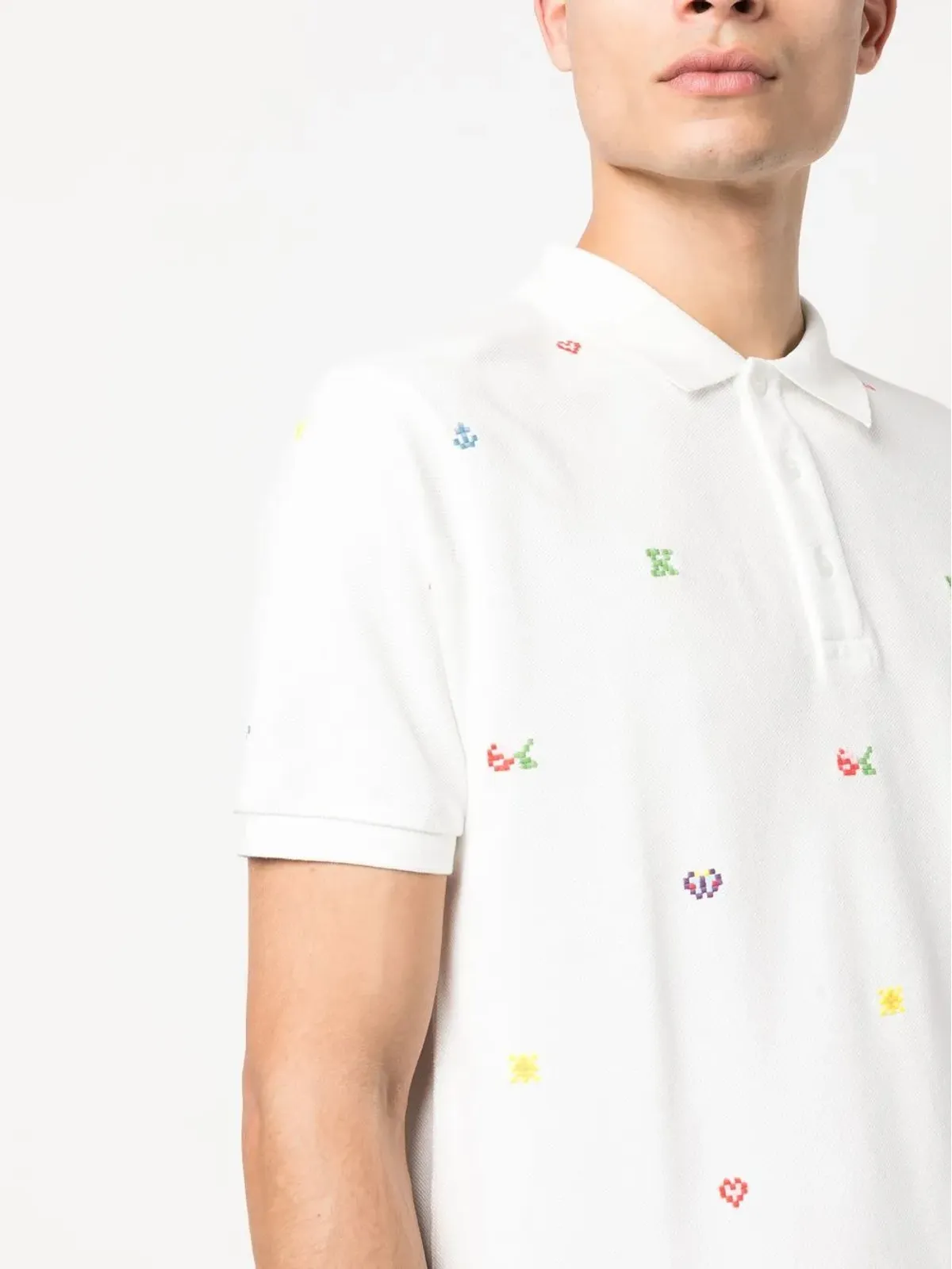Kenzo ピクセル スリムフィット ポロシャツ - 画像5
