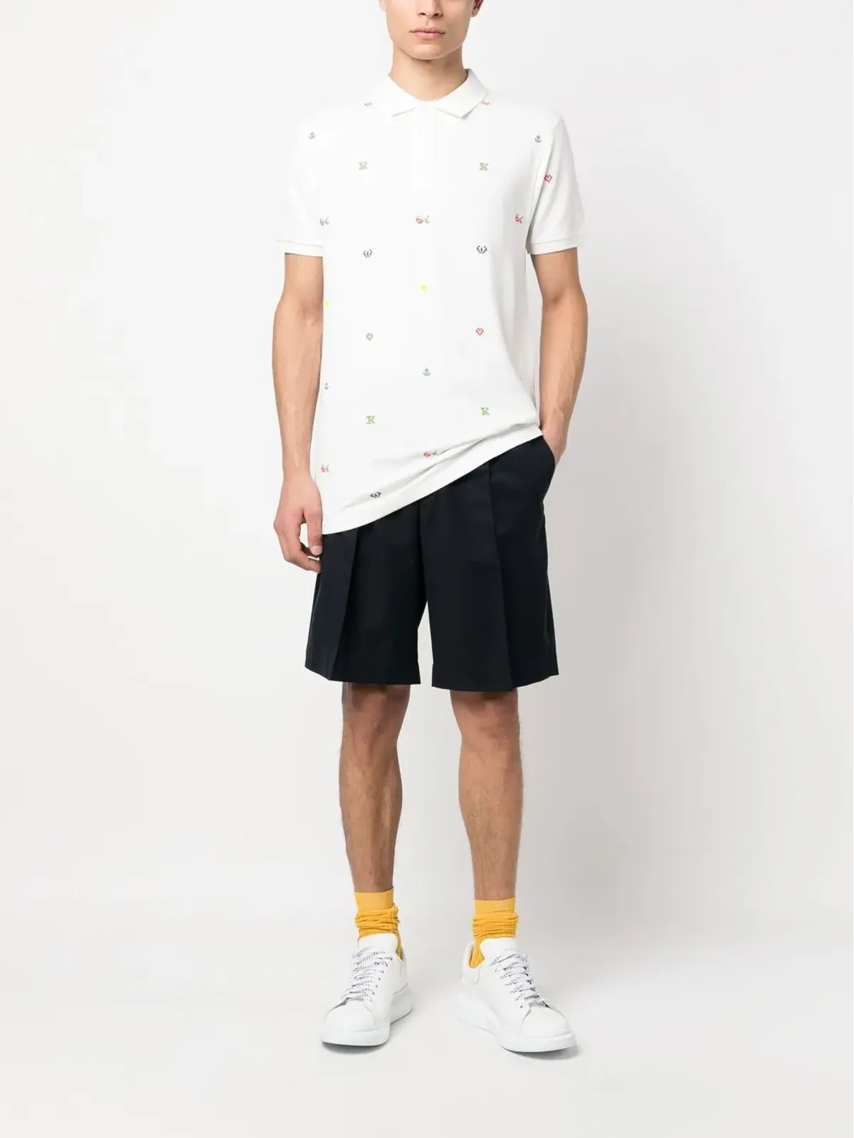 Kenzo ピクセル スリムフィット ポロシャツ - 画像2