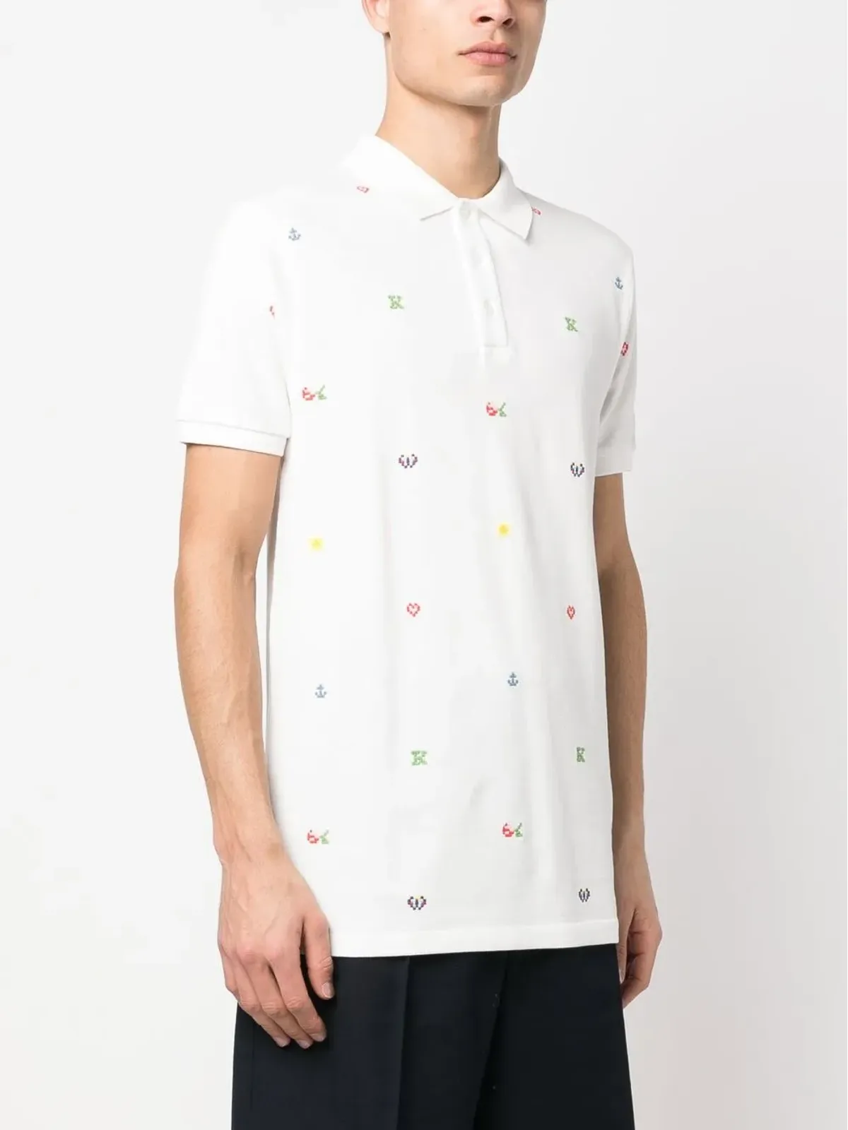 Kenzo ピクセル スリムフィット ポロシャツ - 画像3