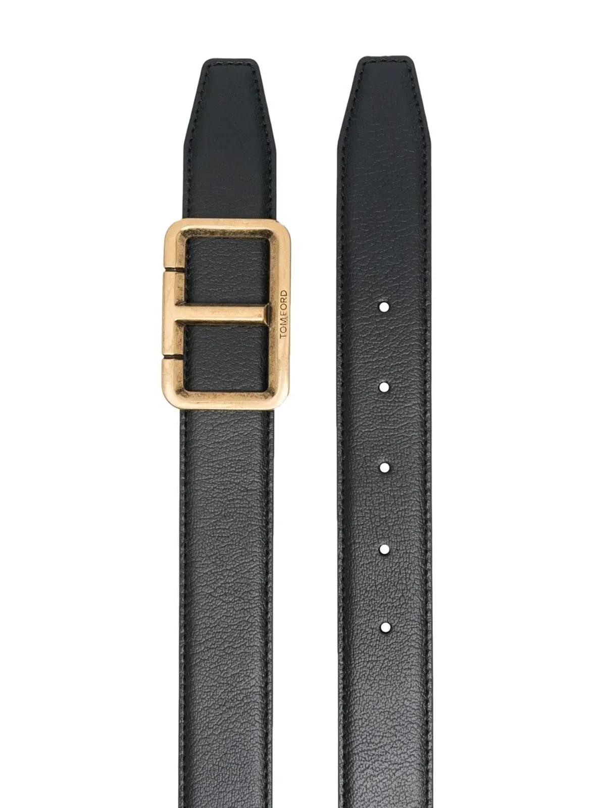 TOM FORD バックル付きレザーベルト - 画像2