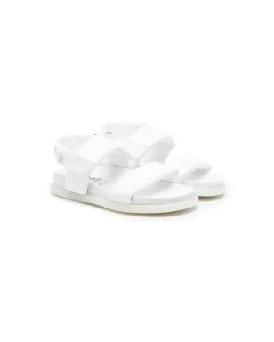 MM6 Maison Margiela Kids タッチストラップフラットサンダル - ホワイト - サムネイル1