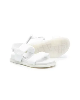 MM6 Maison Margiela Kids タッチストラップフラットサンダル - ホワイト - サムネイル2