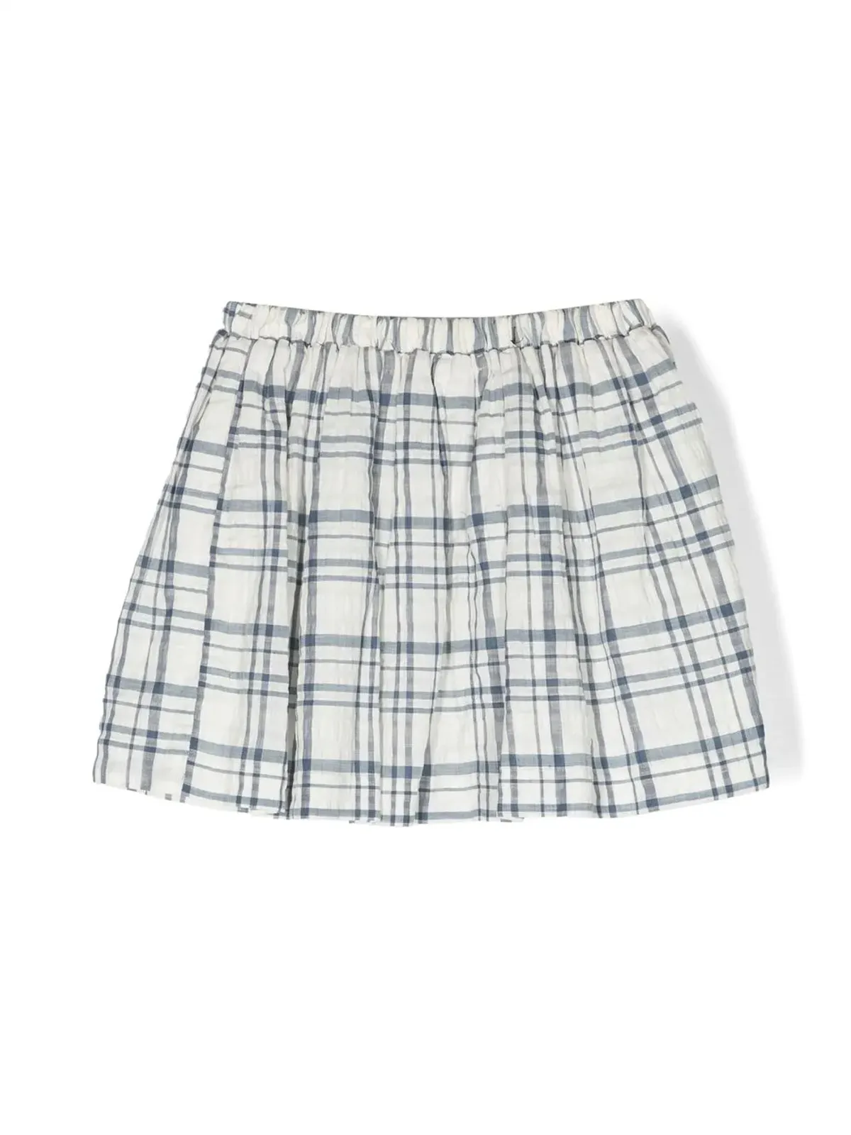 Bonpoint plaid print skirt - Blue - 画像2