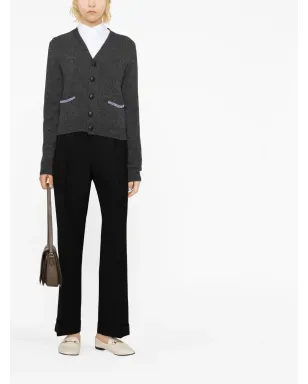 Gucci ハイウエスト ウールパンツ - ブラック - サムネイル2