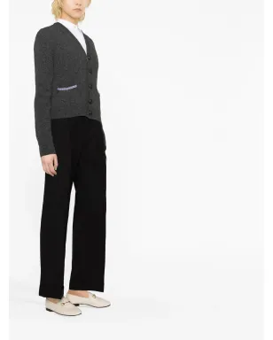 Gucci ハイウエスト ウールパンツ - ブラック - サムネイル3