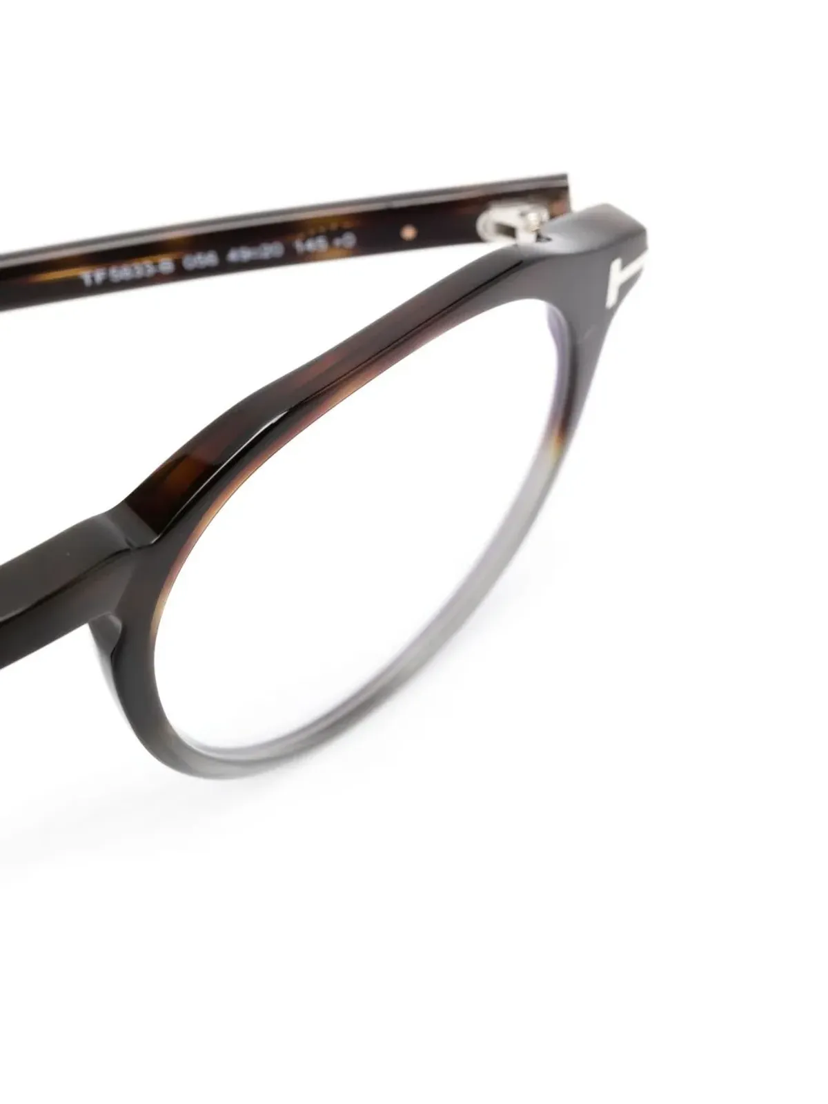 TOM FORD Eyewear 丸型フレーム眼鏡 - 画像3