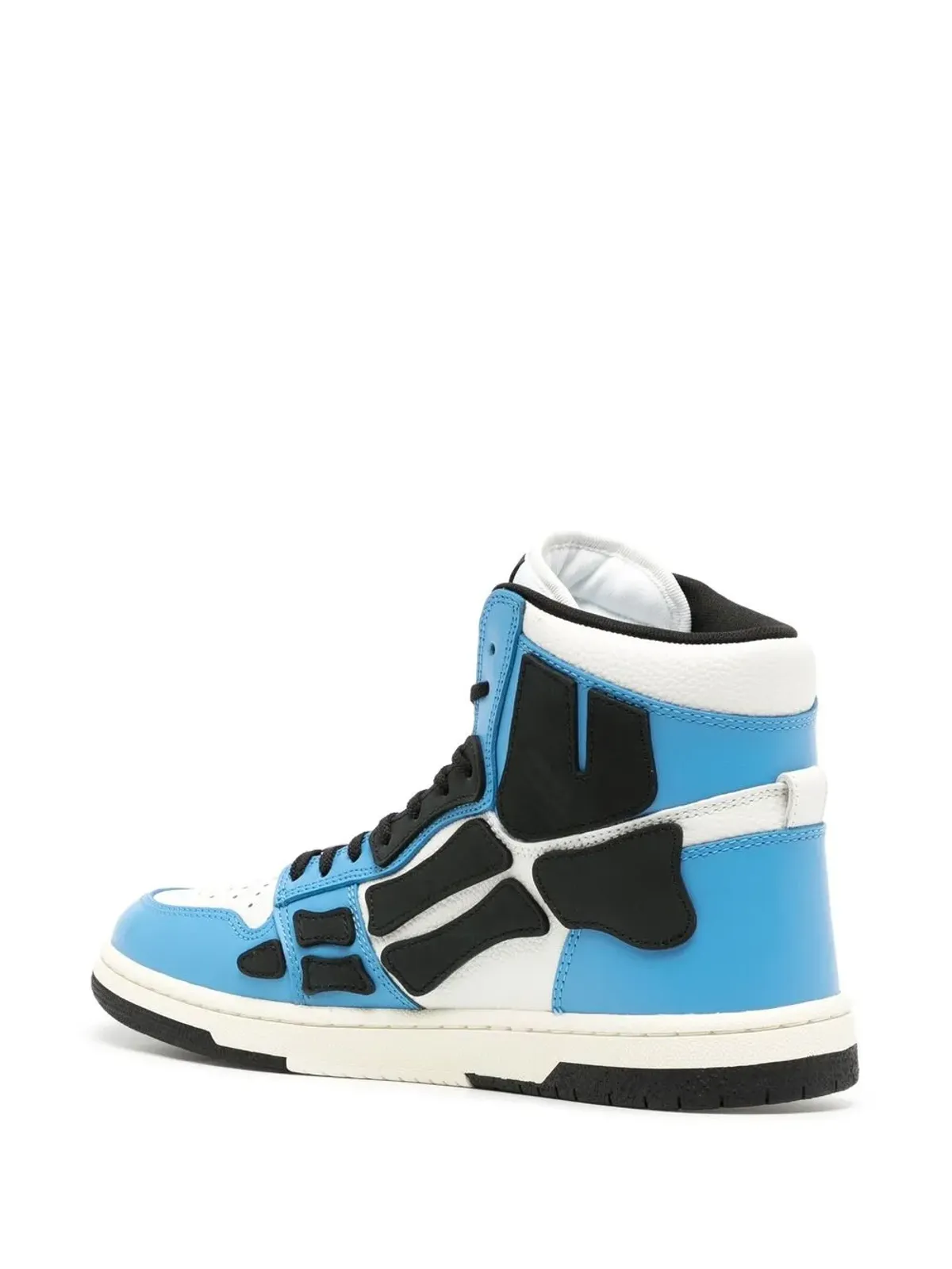 AMIRI Skel Top Hi レザー スニーカー ブルー - 画像3