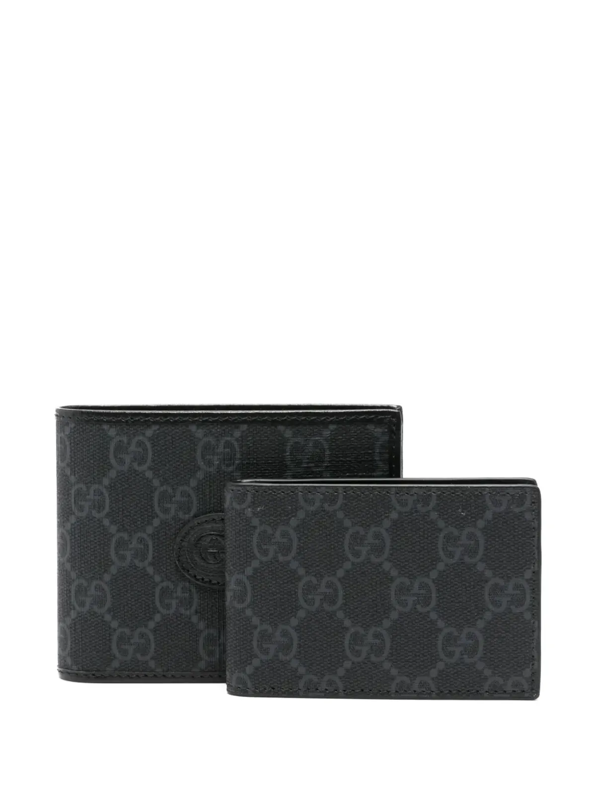 Gucci GG Supreme キャンバス ウォレット ブラック - 画像1