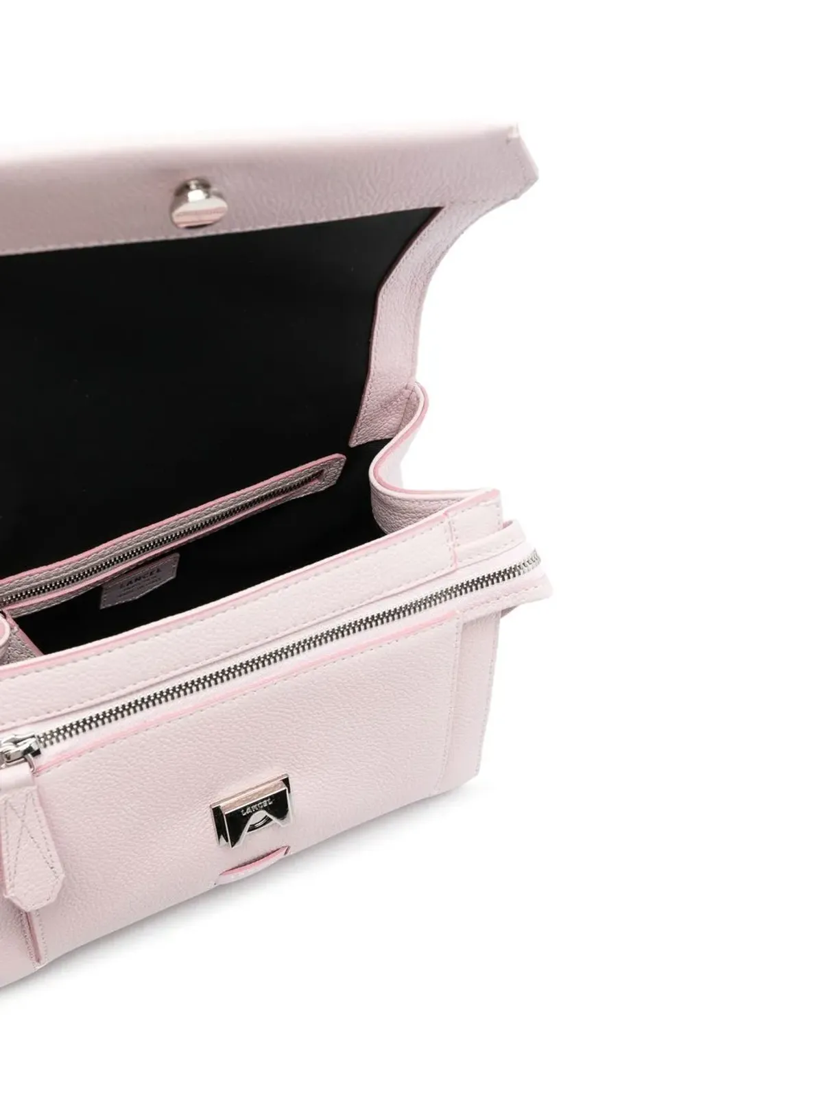 Lancel ロゴ入りレザー トートバッグ ピンク - 画像5