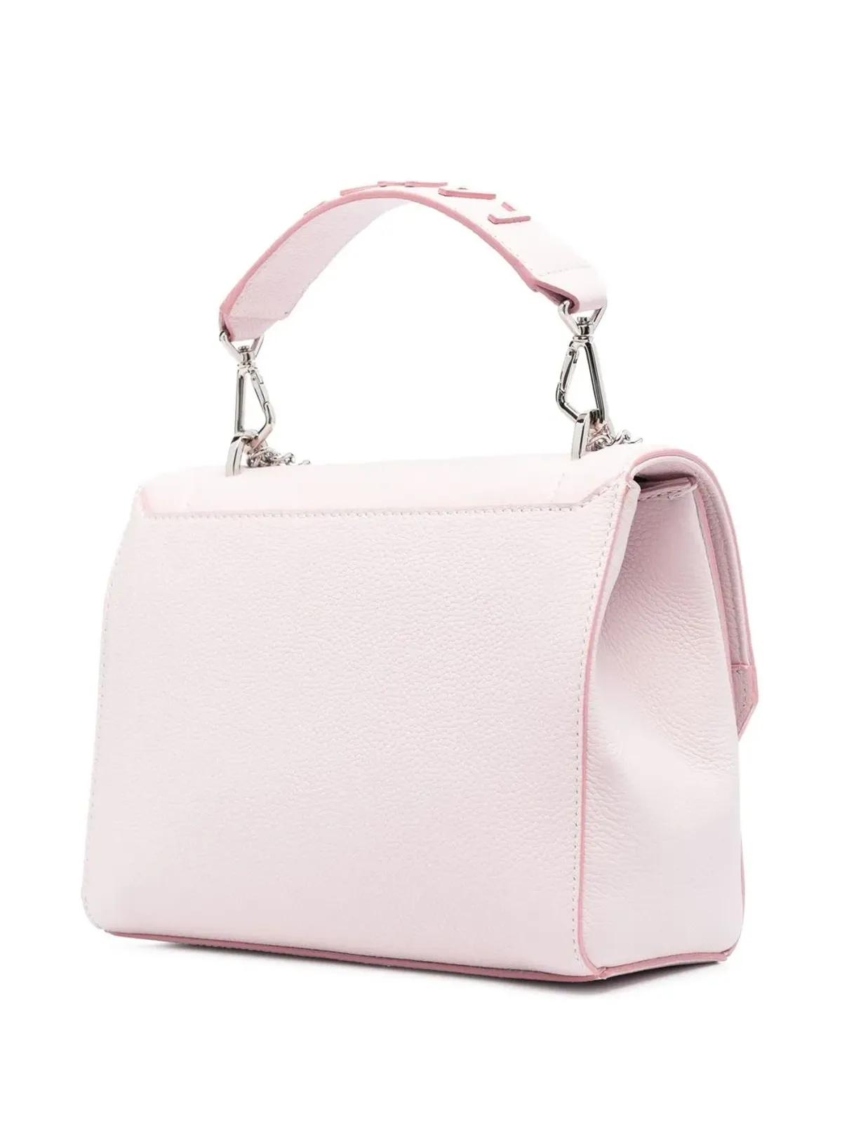 Lancel ロゴ入りレザー トートバッグ ピンク - 画像3