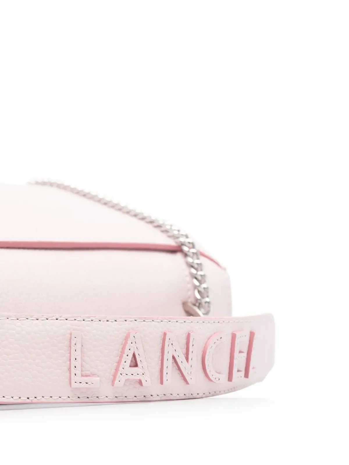 Lancel ロゴ入りレザー トートバッグ ピンク - 画像4