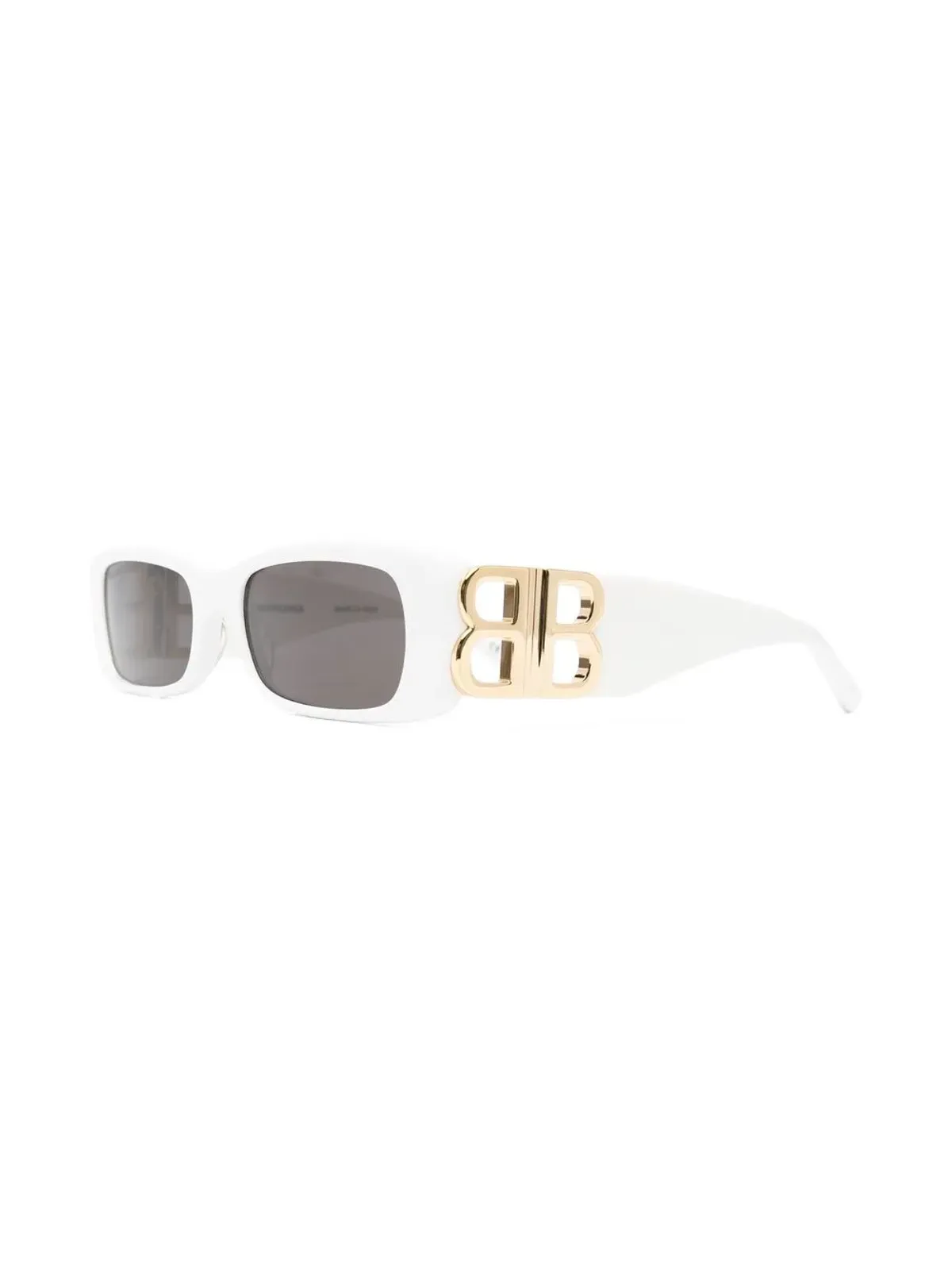 Balenciaga Eyewear BB0096S BB-プラーク サングラス（ホワイト） - 画像2