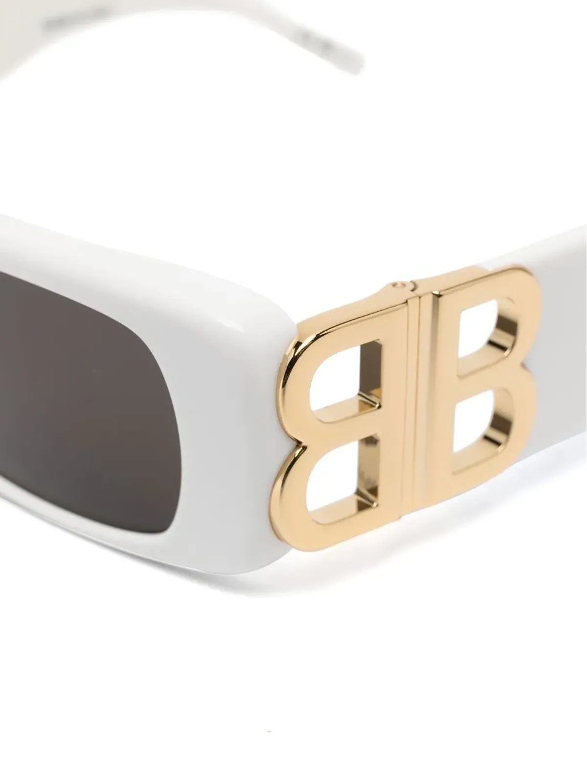 Balenciaga Eyewear BB0096S BB-プラーク サングラス（ホワイト） - 画像3