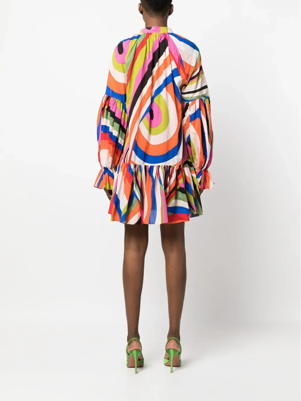 PUCCI イリデプリント コットン ミニドレス - 画像4