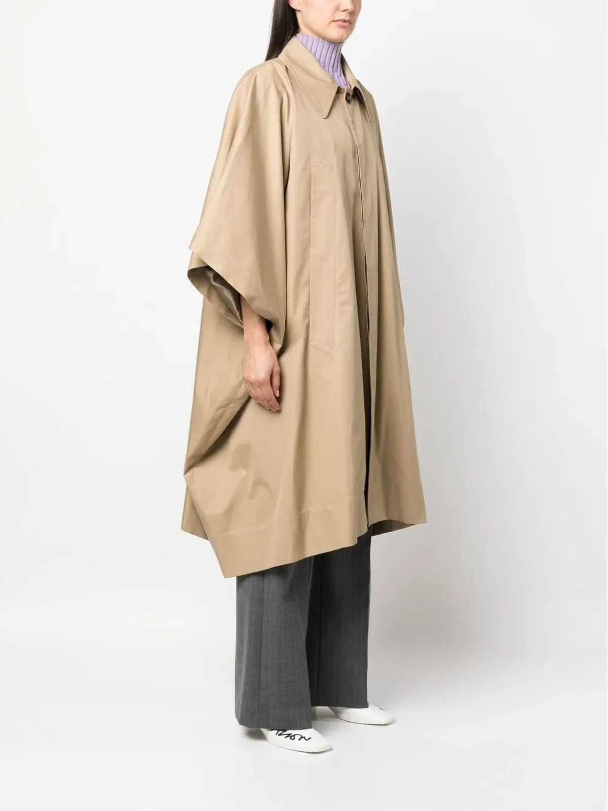 MM6 Maison Margiela シングルブレスト トレンチコート - 画像3