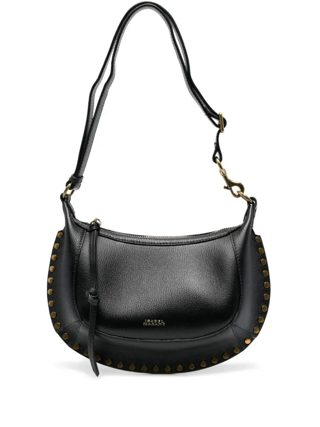 Isabel Marant ISABEL MARANT Oskan Moon レザー ショルダーバッグ ブラックの商品画像