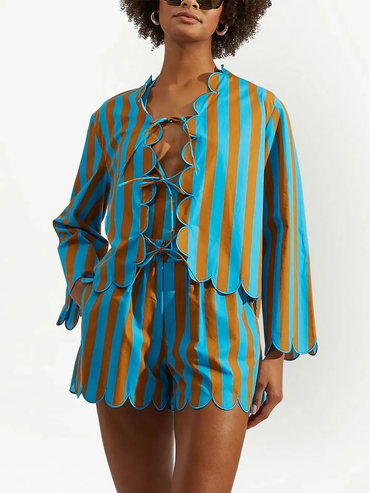 La DoubleJ vertical-stripe jacket - 画像2