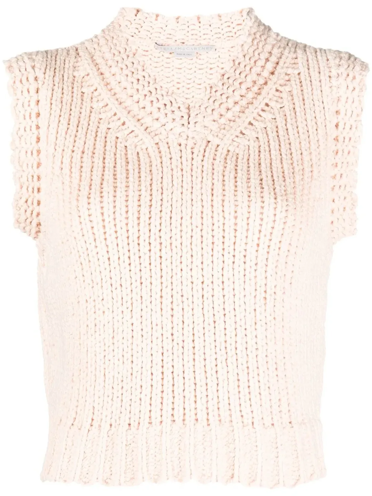 Stella McCartney チャンキー ニット Vネック ベスト - ピンク - 画像1