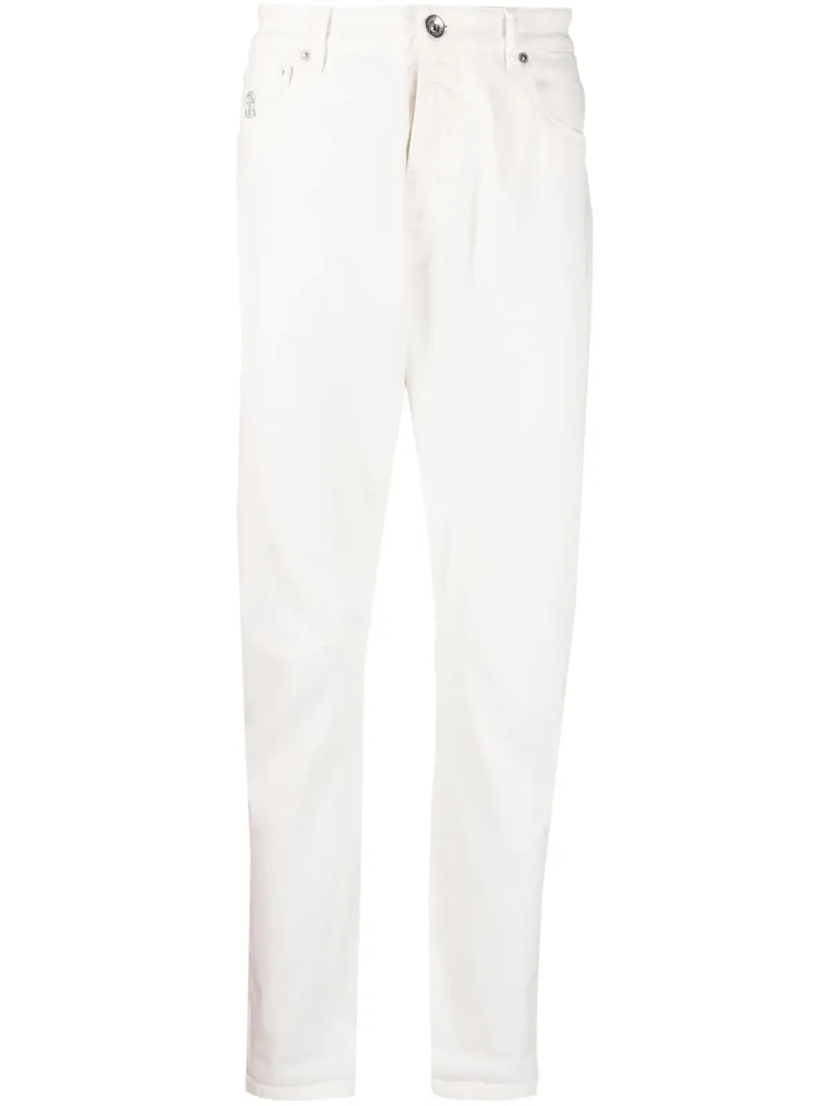 Brunello Cucinelli ロゴディテール・ストレートジーンズ - 画像1