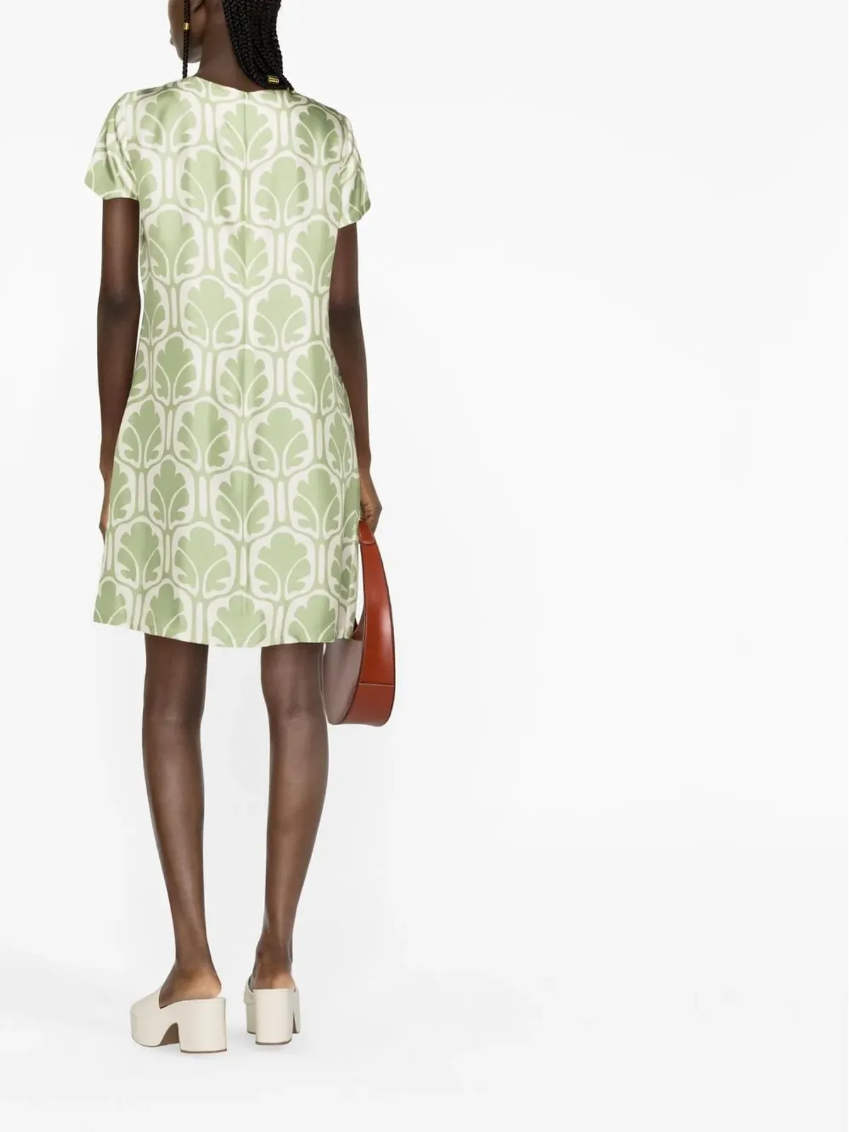La DoubleJ ミニスイングシフトドレス - グリーン - 画像3