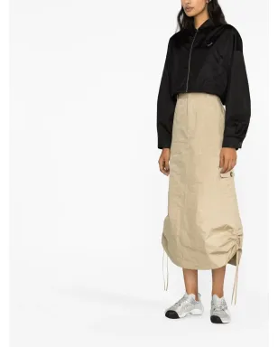 Prada Re-Nylon クロップド ブルゾンジャケット - ブラック - サムネイル4