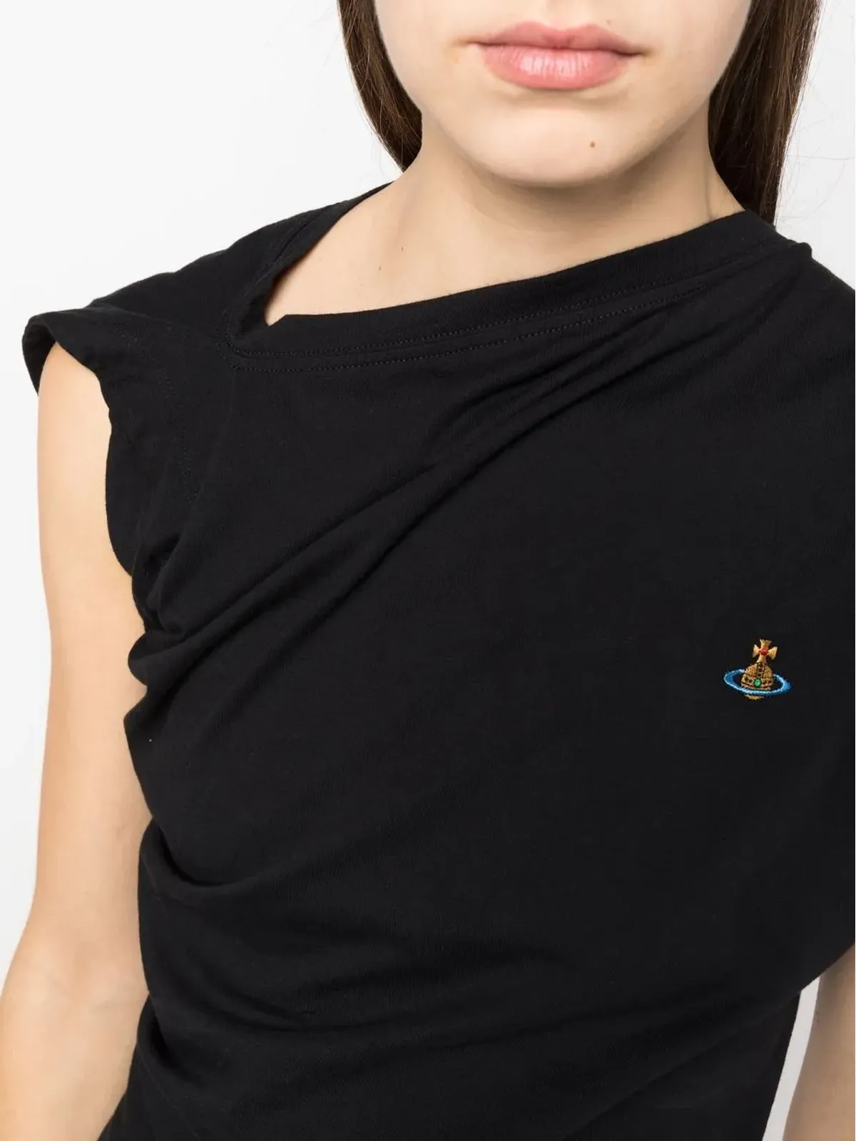 Vivienne Westwood Hebo Orb-detail T-shirt - 画像5