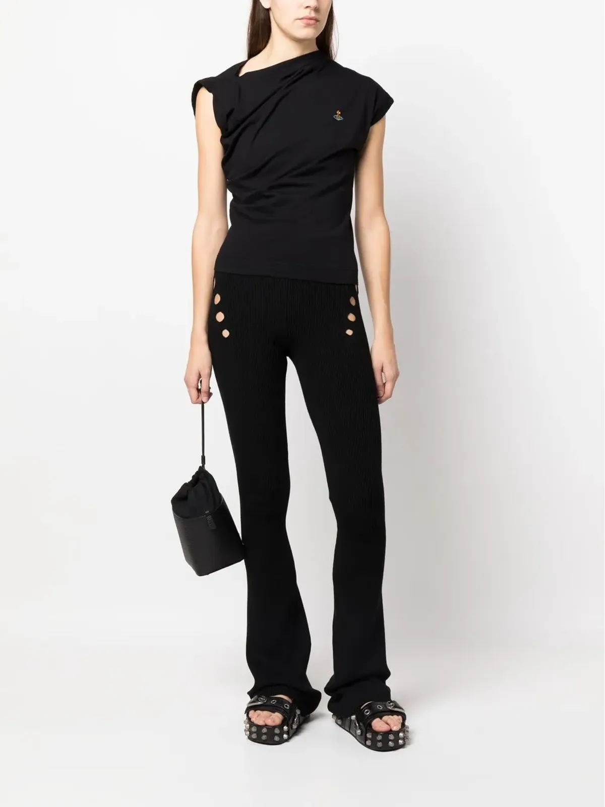 Vivienne Westwood Hebo Orb-detail T-shirt - 画像2