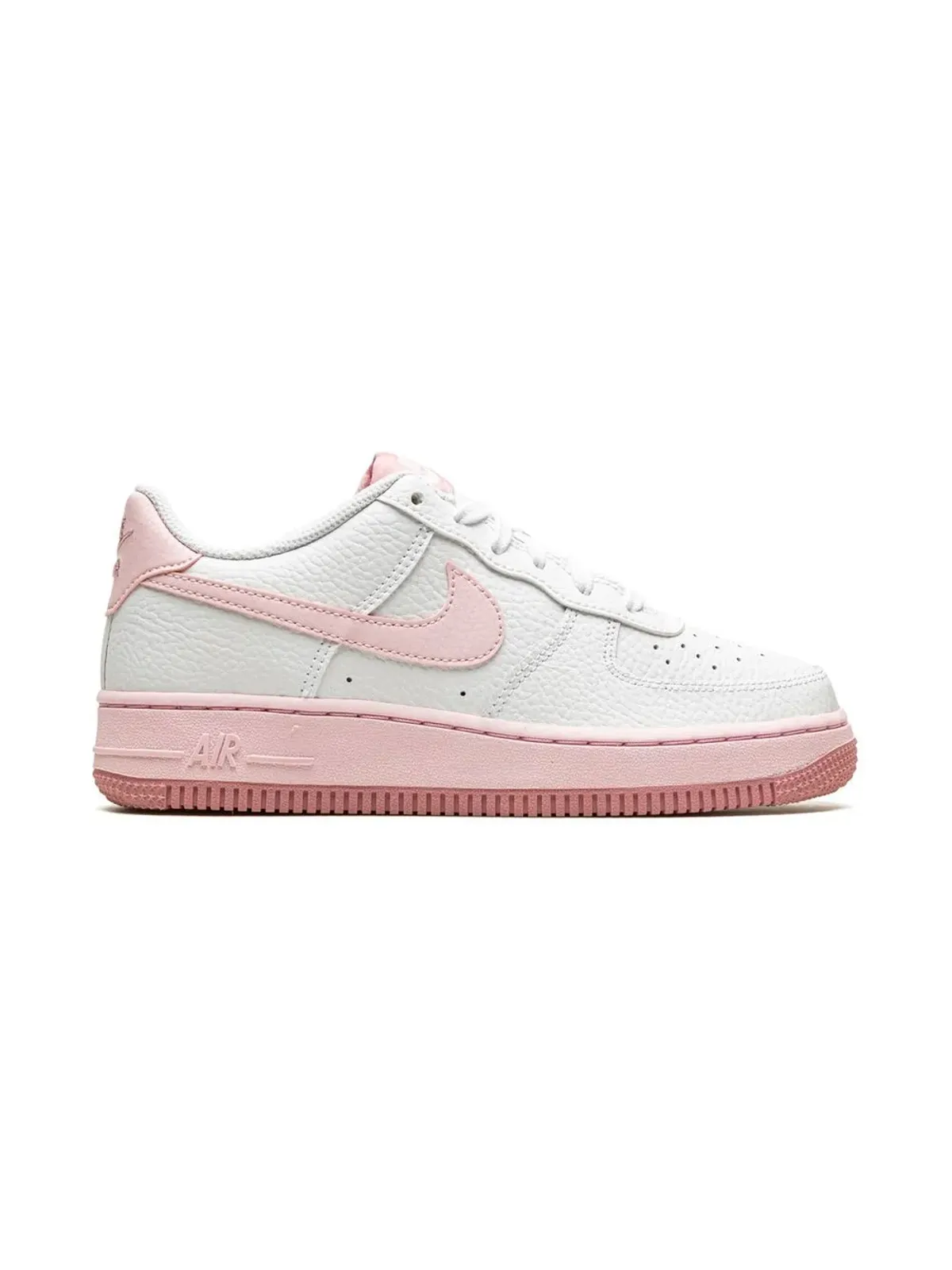 Nike Kids エアフォース1 ホワイト/ピンクフォーム スニーカー - 画像2