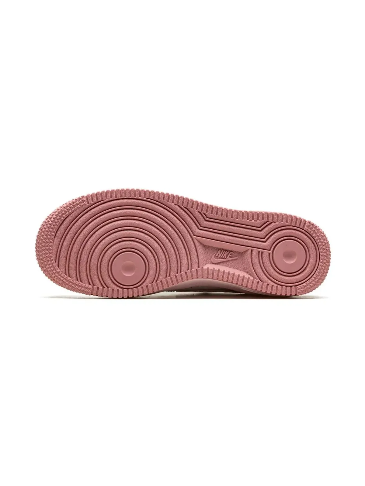 Nike Kids エアフォース1 ホワイト/ピンクフォーム スニーカー - 画像4