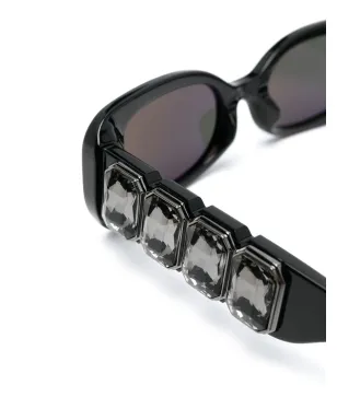 Linda Farrow crystal-embellished sunglasses - サムネイル3