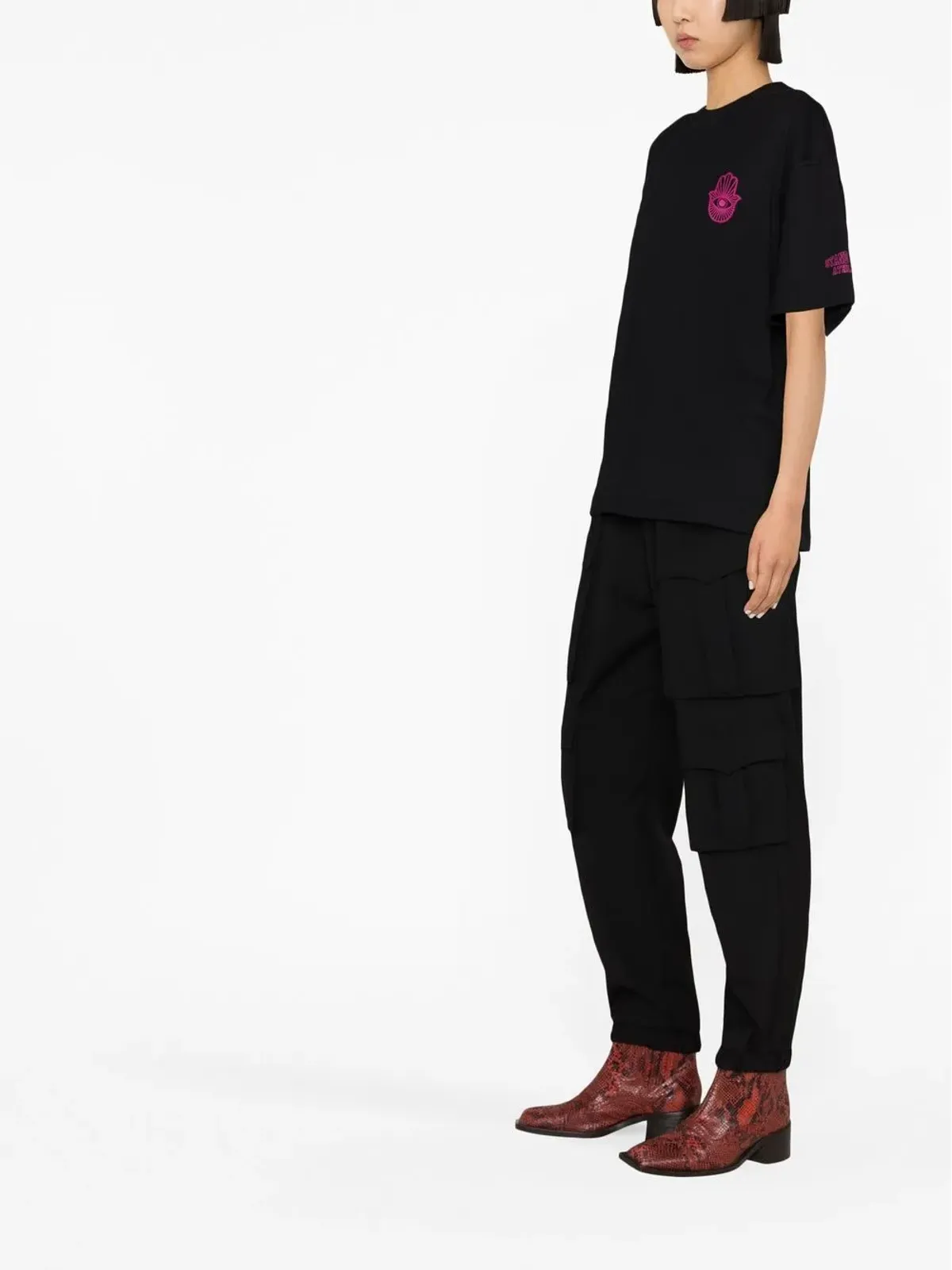 STAND STUDIO モチーフプリント半袖Tシャツ - 画像4