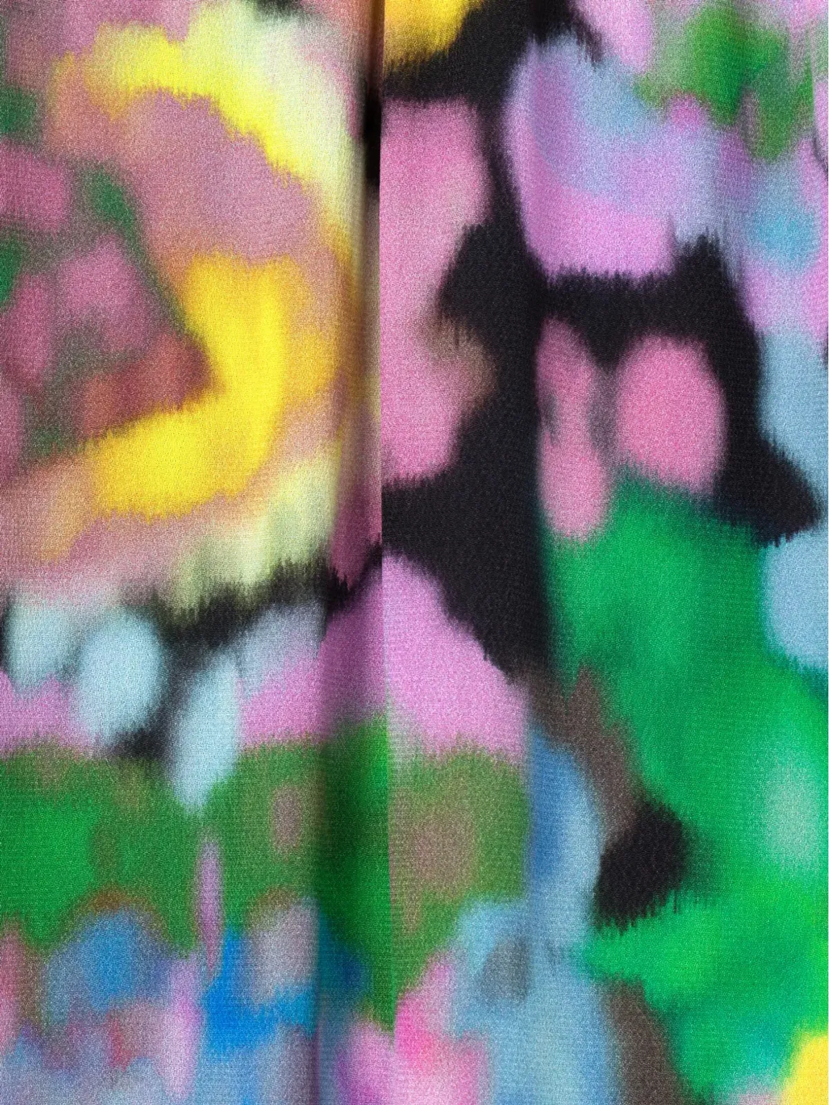 AZ FACTORY x Lutz Huelle Sunrise フローラルプリント ピンクのワイドレッグパンツ - 画像5