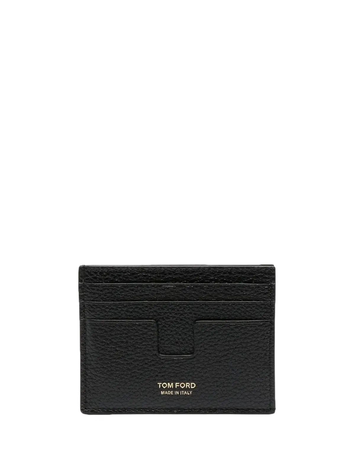 TOM FORD ロゴプリント グレインレザー カードホルダー - 画像1