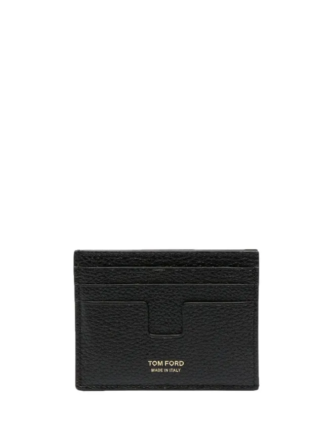 TOM FORD TOM FORD ロゴプリント グレインレザー カードホルダーの商品画像