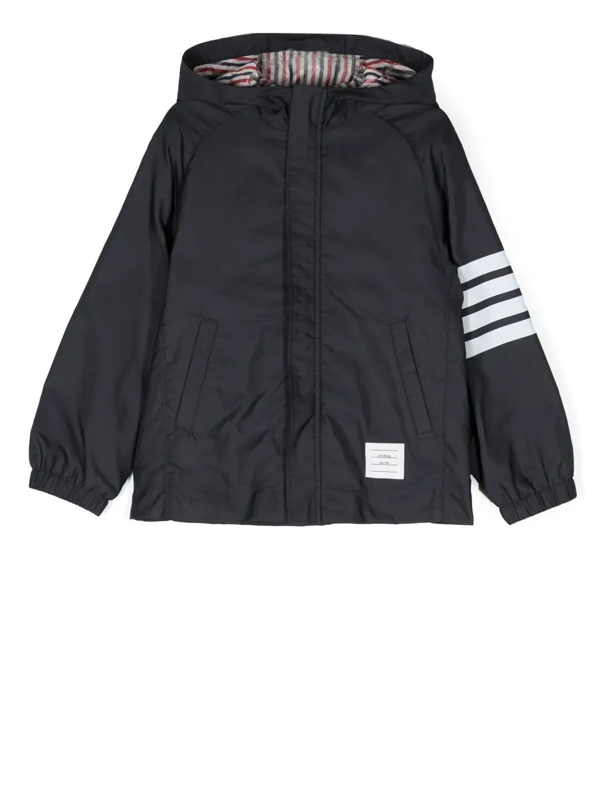 Thom Browne Kids ジップアップフード付きジャケット - 画像1