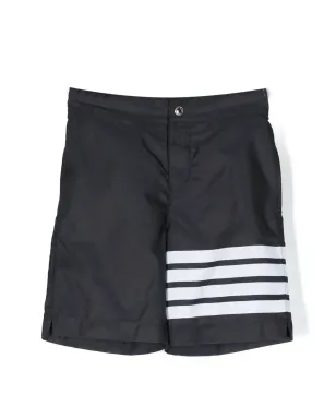 Thom Browne Kids 4-Bar スイムショーツ - サムネイル1