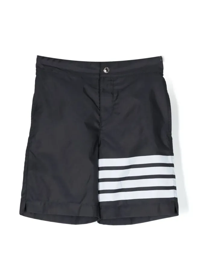 Thom Browne Kids Thom Browne Kids 4-Bar スイムショーツの商品画像