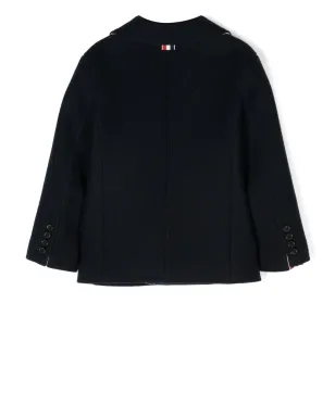 Thom Browne Kids ダブルブレストピーコート - サムネイル2