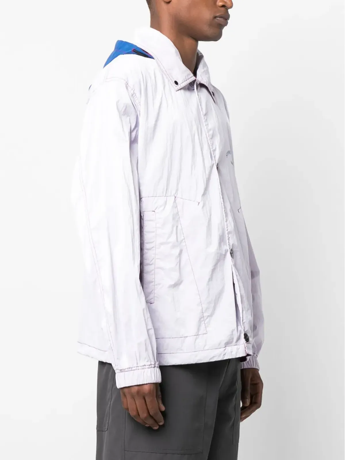 Stone Island Marina logo-print hooded jacket - Pink - 画像3