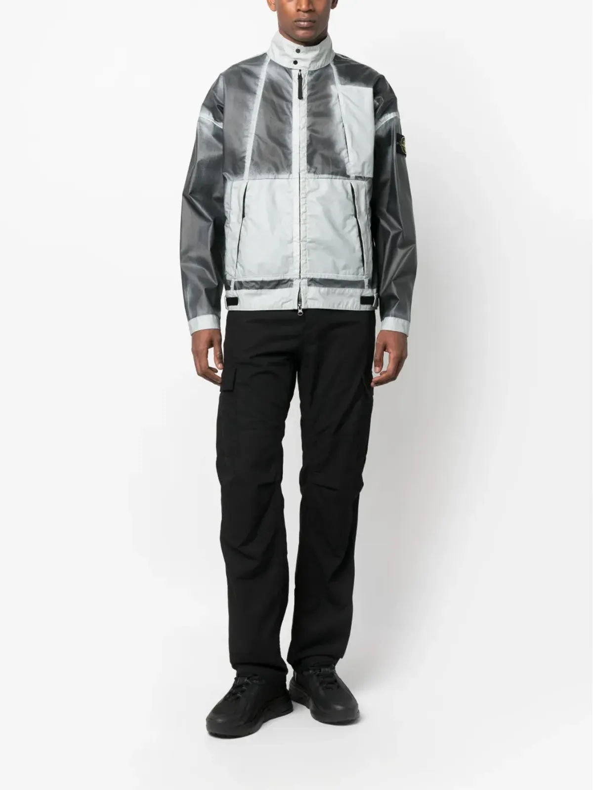 Stone Island Mussola Gommata-TC ハンドスプレー ウィンドブレーカー - 画像2