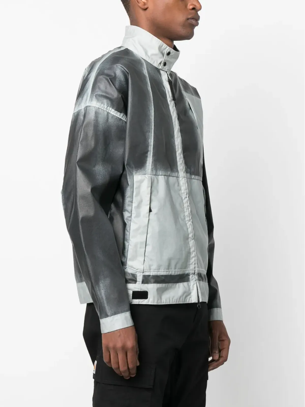 Stone Island Mussola Gommata-TC ハンドスプレー ウィンドブレーカー - 画像3